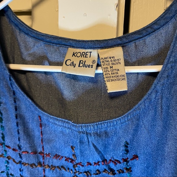 VINTAGE KORET CITY BLUES DENIM DRESS - Picture 5 of 9